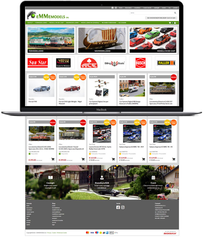 Emmemodels - Sito e-commerce