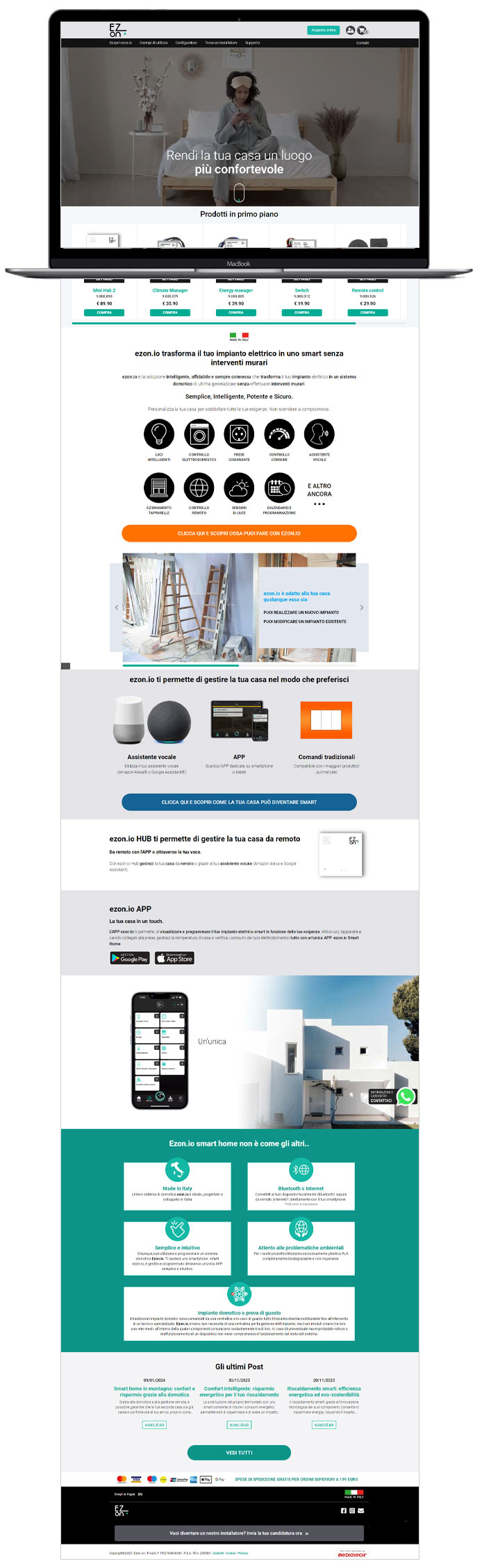 Ezon - Sito web responsive